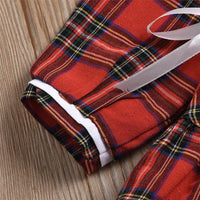 Girls Plaid Bow Decor Long Sleeve Dress Girls Dress Wholesale - PrettyKid