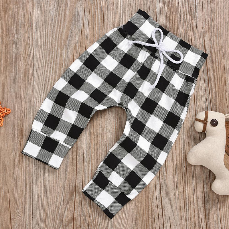 Baby Boys Plaid Hooded Long Sleeve Top & Pants Baby Clothes Suppliers - PrettyKid
