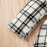 Baby Girls Plaid Long Sleeve Button Dress Baby Clothes Wholesale Suppliers - PrettyKid