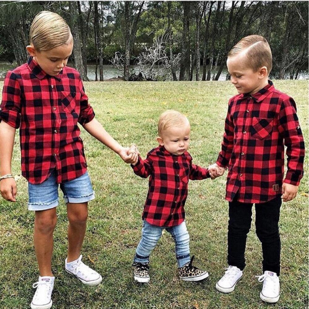 Unisex Plaid Long Sleeve Button Jacket Wholesale Childrens Clothing - PrettyKid