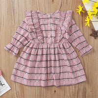 Baby Girls Plaid Long Sleeve Dress Babywear Wholesale - PrettyKid