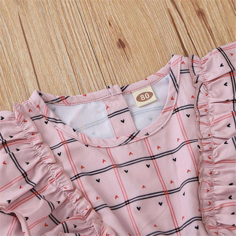 Baby Girls Plaid Long Sleeve Dress Babywear Wholesale - PrettyKid