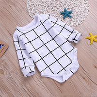 Baby Unisex Plaid Long Sleeve Romper Baby Wholesale Suppliers - PrettyKid