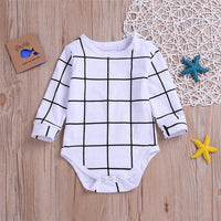 Baby Unisex Plaid Long Sleeve Romper Baby Wholesale Suppliers - PrettyKid