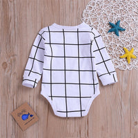 Baby Unisex Plaid Long Sleeve Romper Baby Wholesale Suppliers - PrettyKid