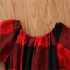 Baby Girls Plaid Bow Long Sleeve Rompers Babywear Wholesale - PrettyKid