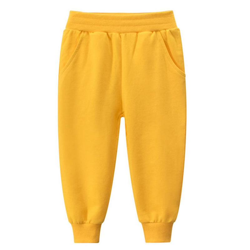 Boys Pocket Casual Solid Pants - PrettyKid