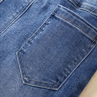Toddler Girls Pocket Flared Jeans Wholesale Little Girl Boutique Clothing - PrettyKid
