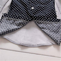 Boys Polka Dot Gentleman Bow Tie Letter Suit & Pants - PrettyKid