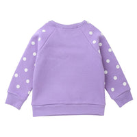 Girls Polka Dot Letter Printed Long Sleeve Tops Wholesale - PrettyKid