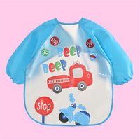 Baby Polka Dot Long Sleeve Cartoon Casual Bibs Baby Accessories Wholesale - PrettyKid