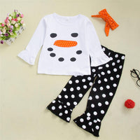 Toddler Girls Polka Dot Long Sleeve Top & Flared Pants Toddler Girls Wholesale - PrettyKid