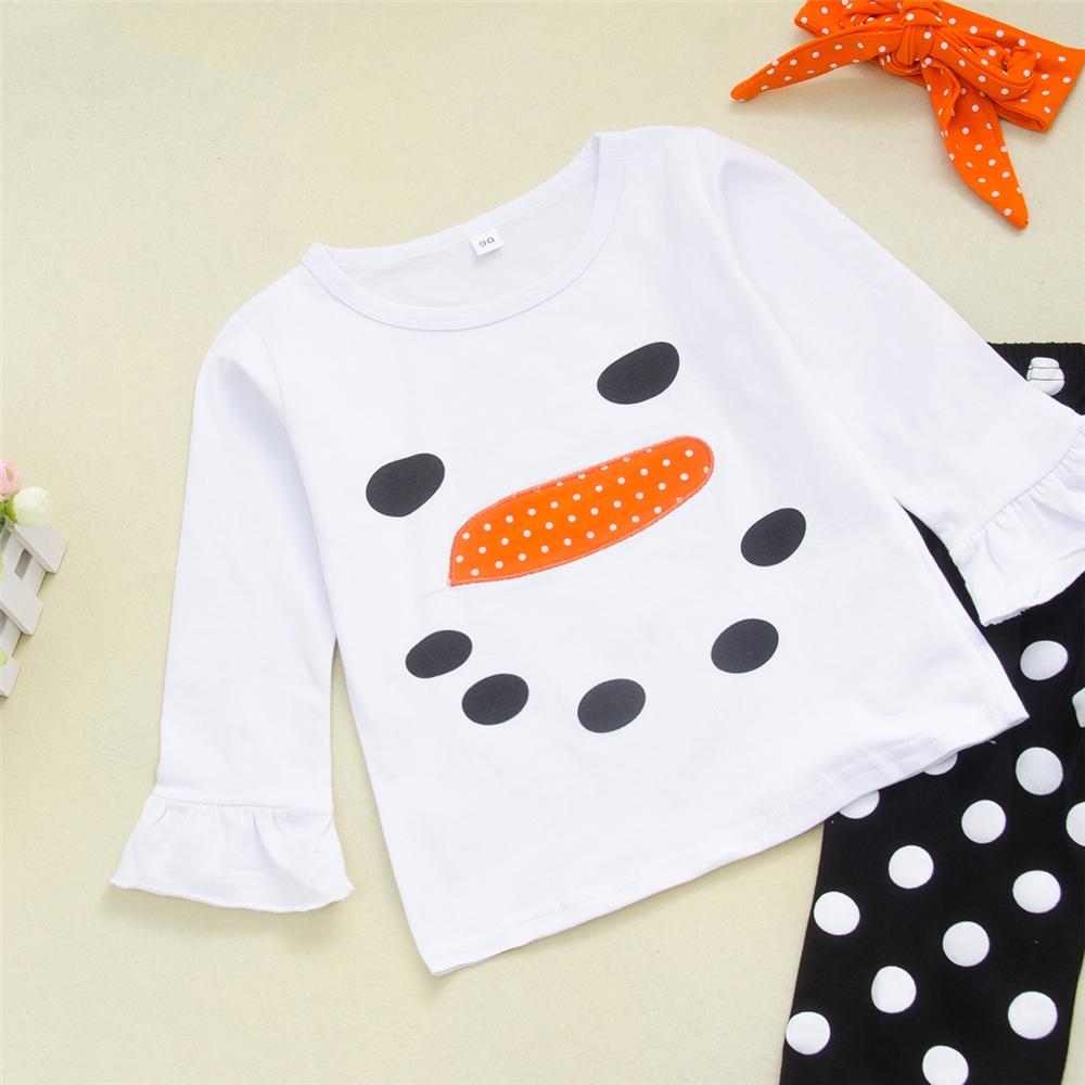 Toddler Girls Polka Dot Long Sleeve Top & Flared Pants Toddler Girls Wholesale - PrettyKid