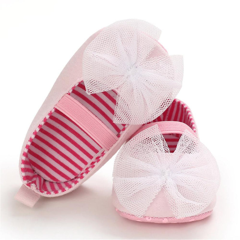 Baby Princess Lace Slip On Sweet Flats Baby Shoe Wholesale - PrettyKid