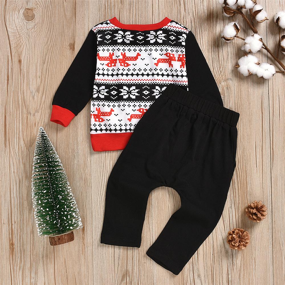 Boys Printed Long Sleeve Top & Pants Boys Wholesale Clothes - PrettyKid