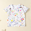 Girls Printed Short Sleeve Crew Neck Top & Ripped Denim Shorts Childrens Wholesale Suppliers - PrettyKid