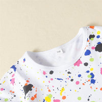 Girls Printed Short Sleeve Crew Neck Top & Ripped Denim Shorts Childrens Wholesale Suppliers - PrettyKid