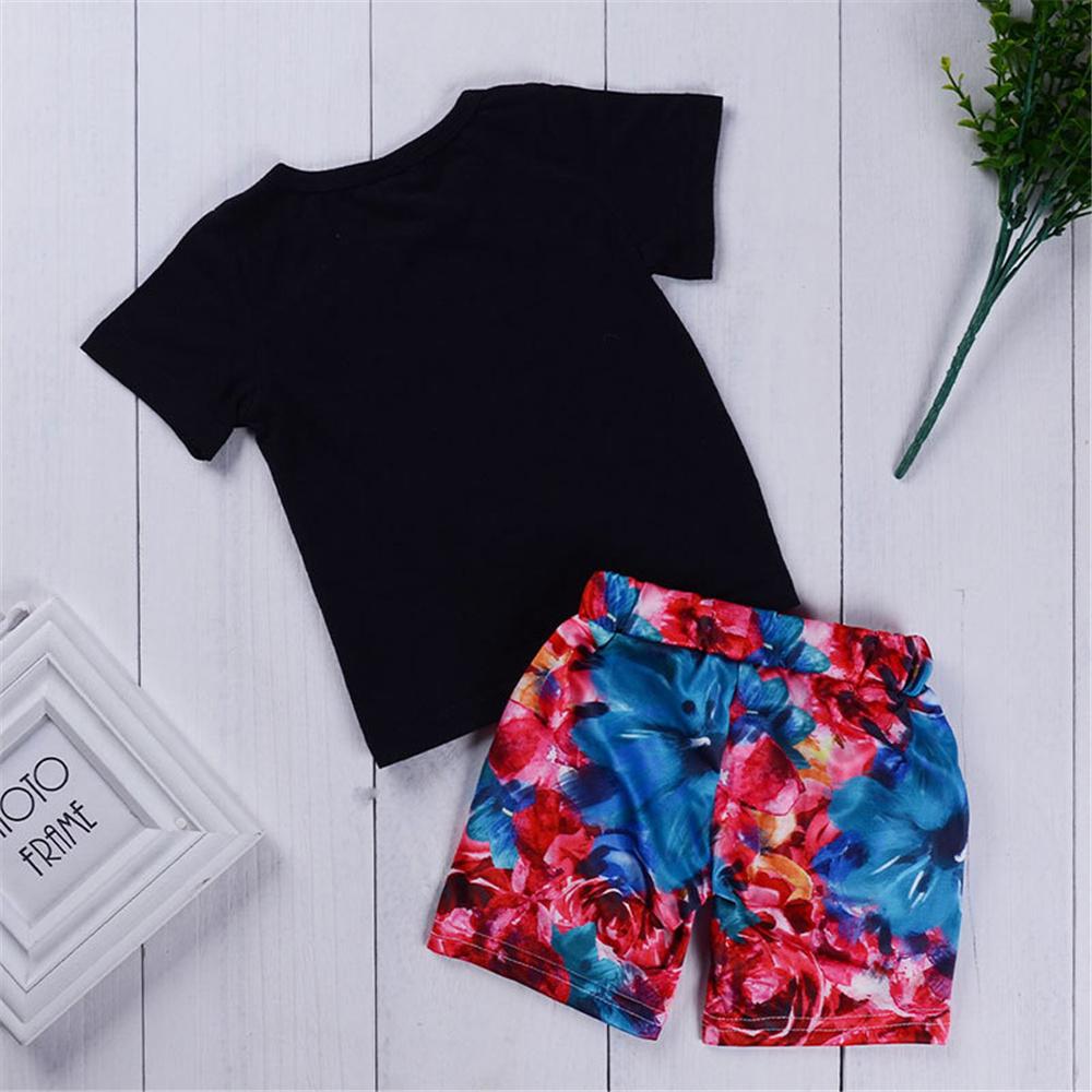 Baby Boys Printed Short Sleeve Top & Shorts Wholesale Baby Boutique Items - PrettyKid