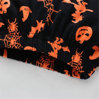 Boys Pumpkin Long Sleeve Halloween Printed Top & Pants - PrettyKid