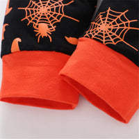 Boys Pumpkin Long Sleeve Halloween Printed Top & Pants - PrettyKid