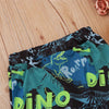Baby Boys Punk Letter Dinosaur T-shirt & Pants Baby Wholesale Clothing - PrettyKid