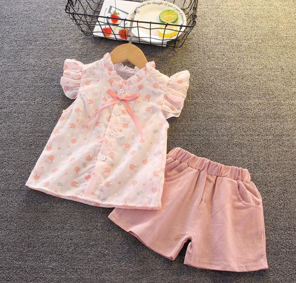 2-piece Floral Top & Shorts for Toddler Girl - PrettyKid