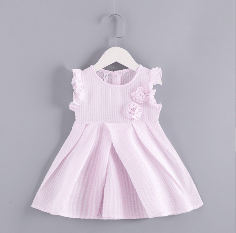 Toddler Girl Stripes Pattern Dress Children's Clothing - PrettyKid