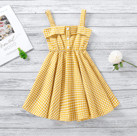 Toddler Girl Pleated Hem Plaid Slip Dress Children's Clothing - PrettyKid