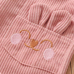 Toddler Girls Rabbit Corduroy Solid Trousers Girls Wholesale Clothes - PrettyKid