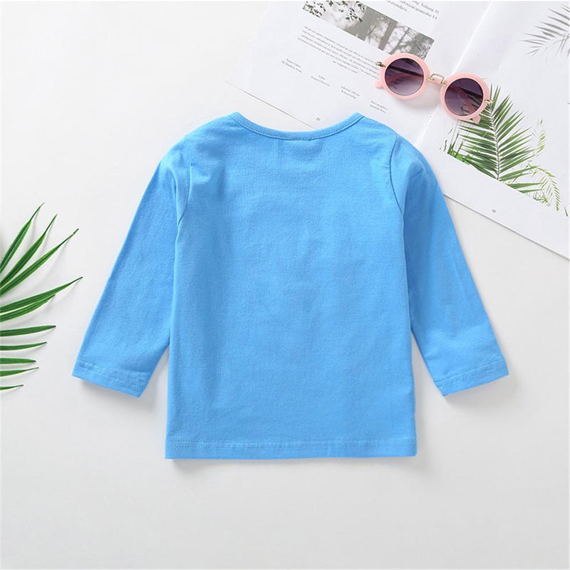 Unisex Rabbit Embroidery Long Sleeve T-Shirts Buy Childrens Clothes Wholesale - PrettyKid