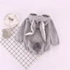 Baby Girls Rabbit Hooded Long Sleeve Rompers - PrettyKid