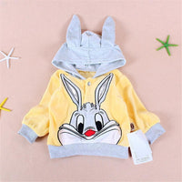 Girls Rabbit Hooded Long Sleeve Tops & Pants - PrettyKid