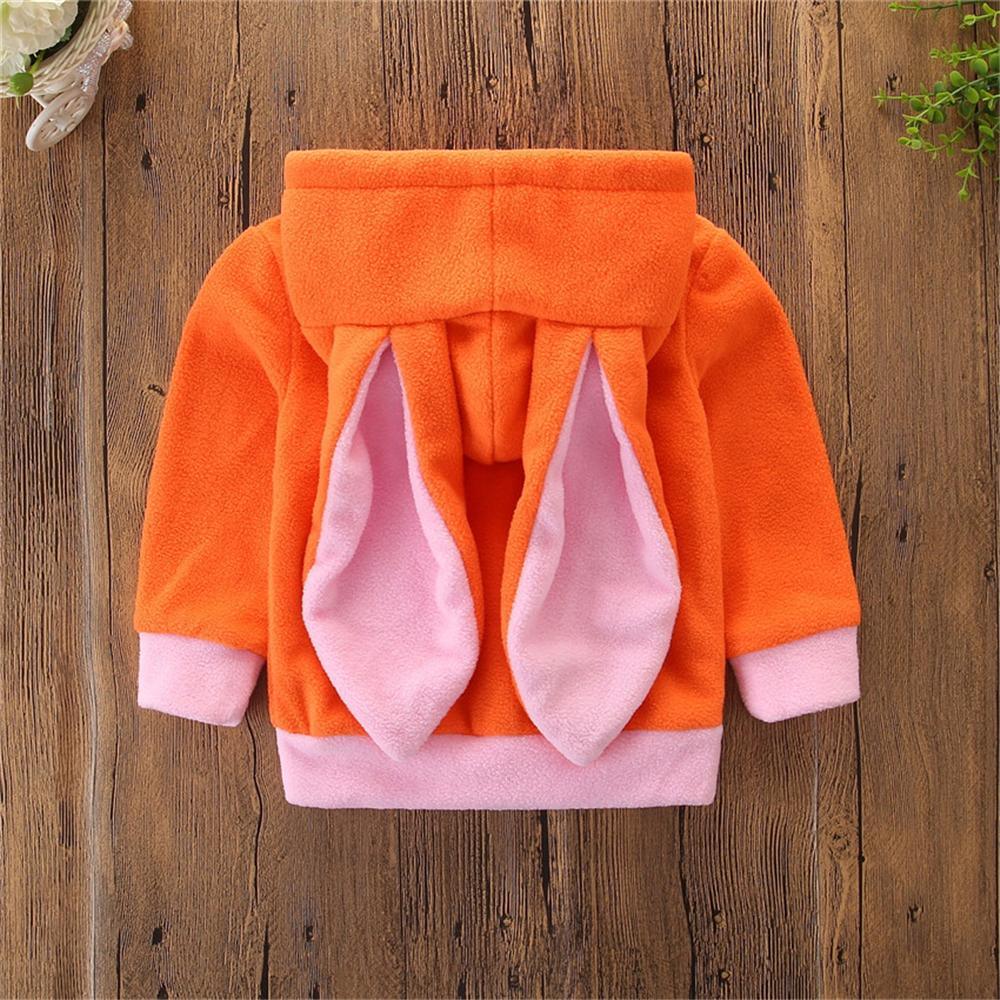 Baby Rabbit Hooded Long Sleeve Warm Tops Baby Clothing In Bulk - PrettyKid