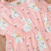 Baby Girls Rabbit Sleeveless Romper & Headband Wholesale Baby Clothes In Bulk - PrettyKid