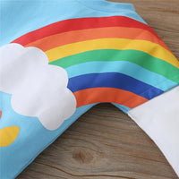 Girls Rainbow Long Sleeve T-shirt Kids Clothing Suppliers - PrettyKid