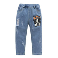 Boys Ripped Cartoon Pockets Jeans Wholesale Boys Boutique Clothing - PrettyKid