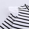 Girls Ruffle Striped Long Sleeve Top & Tie Dye Suspender Skirt Girl Wholesale - PrettyKid