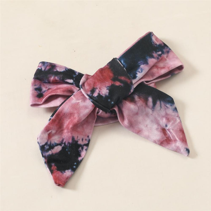 Girls Ruffled Solid Long Sleeve Top & Tie-dye Suspender Skirt Trendy Kids Wholesale Clothing - PrettyKid