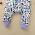 Baby Girls Ruffled Splicing Floral Printed Short Sleeve Romper Buy Baby clothing Wholesale - PrettyKid