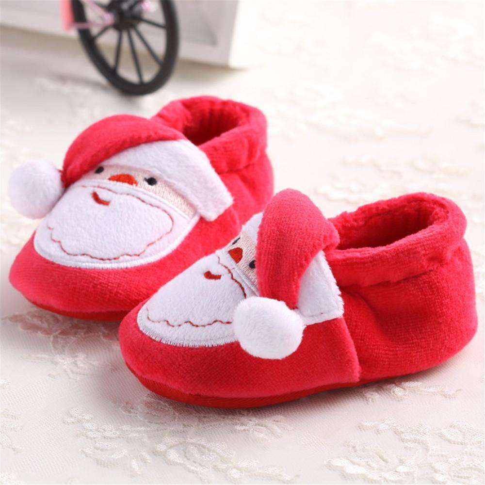 Baby Girls Santa Clous Christmas Casual Shoes - PrettyKid