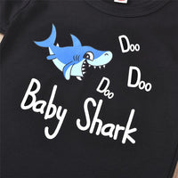Boys Shark Short Sleeve T-shirt & Shorts Wholesale Toddler Boy Clothes - PrettyKid