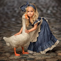 Girls Short-sleeve Casual Dress Wholesale Boutique Girl Clothing - PrettyKid