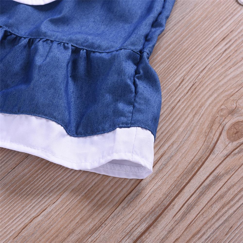 Girls Short-sleeve Casual Dress Wholesale Boutique Girl Clothing - PrettyKid