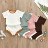 Baby Girls Short Sleeve Crew Neck Top & Shorts Baby Clothing In Bulk - PrettyKid