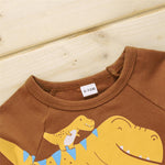 Baby Boys Short Sleeve Dinosaur Letter Printed T-shirts bulk buy kids clothes - PrettyKid