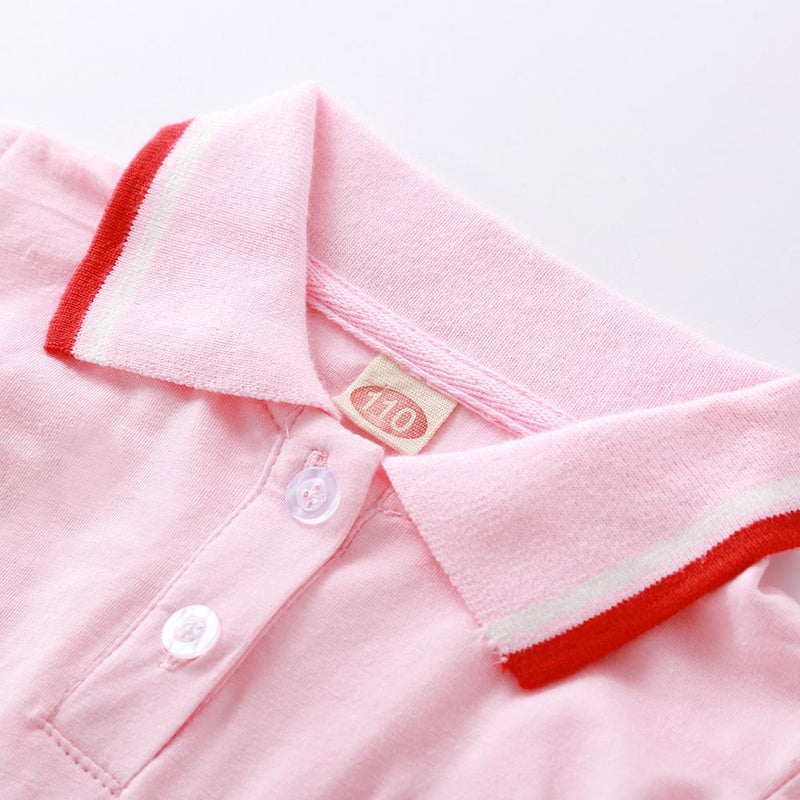 Toddler Girls Short Sleeve Lapel Fruit Dress stylish children's clothing wholesale - PrettyKid