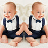 Baby Boys Short Sleeve Lapel Romper & Solid Overalls Baby clothing Cheap Wholesale in bulk - PrettyKid