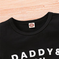 Boys Short Sleeve Letter Daddy & Son Best Friend Printed Top & Camo Shorts Boy Wholesale Clothing - PrettyKid