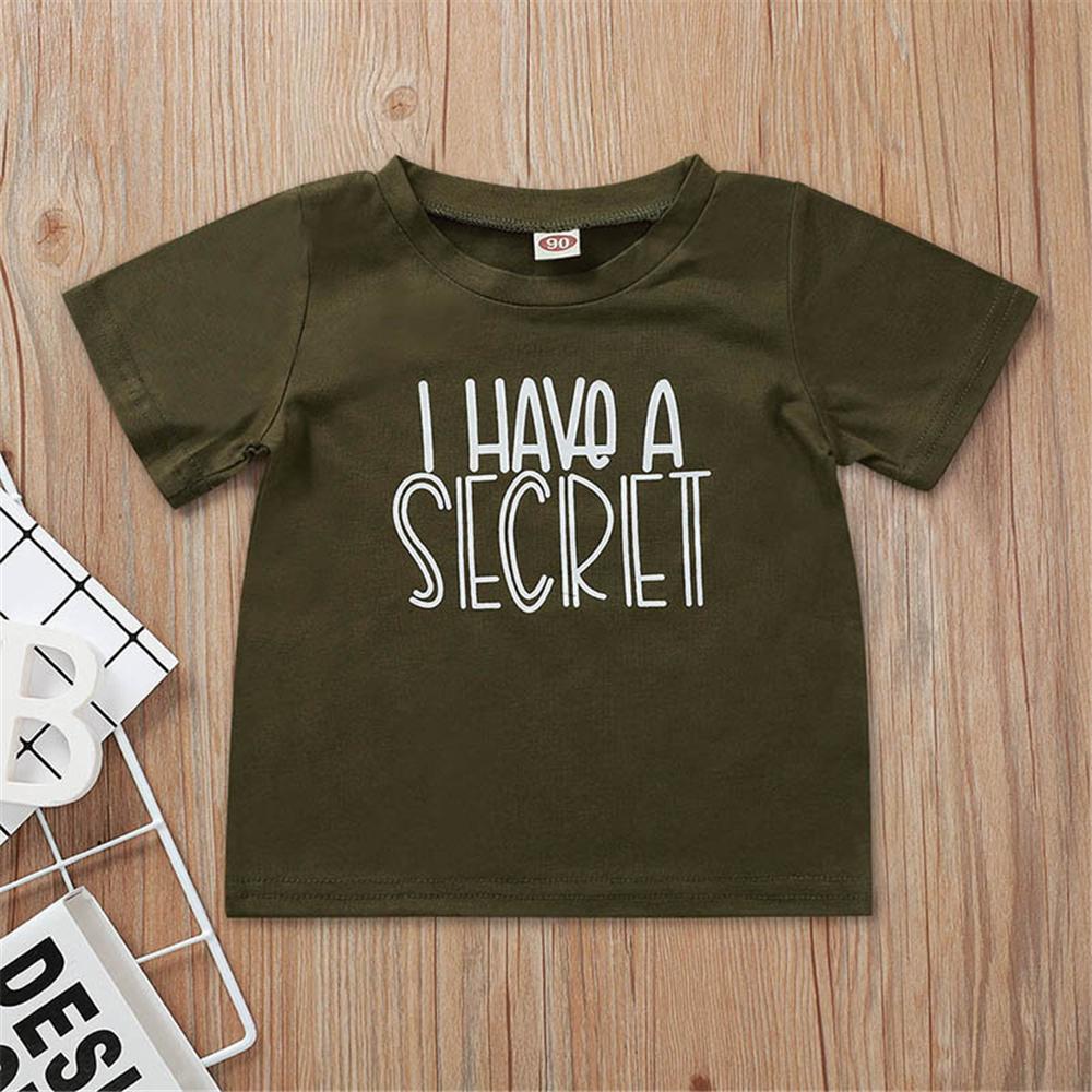 Girls Short Sleeve Letter Printed Cotton Tees Girls Clothing Wholesalers - PrettyKid