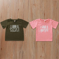 Girls Short Sleeve Letter Printed Cotton Tees Girls Clothing Wholesalers - PrettyKid